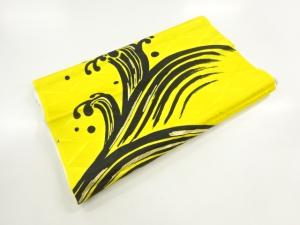 アンティーク　荒波模様着尺反物